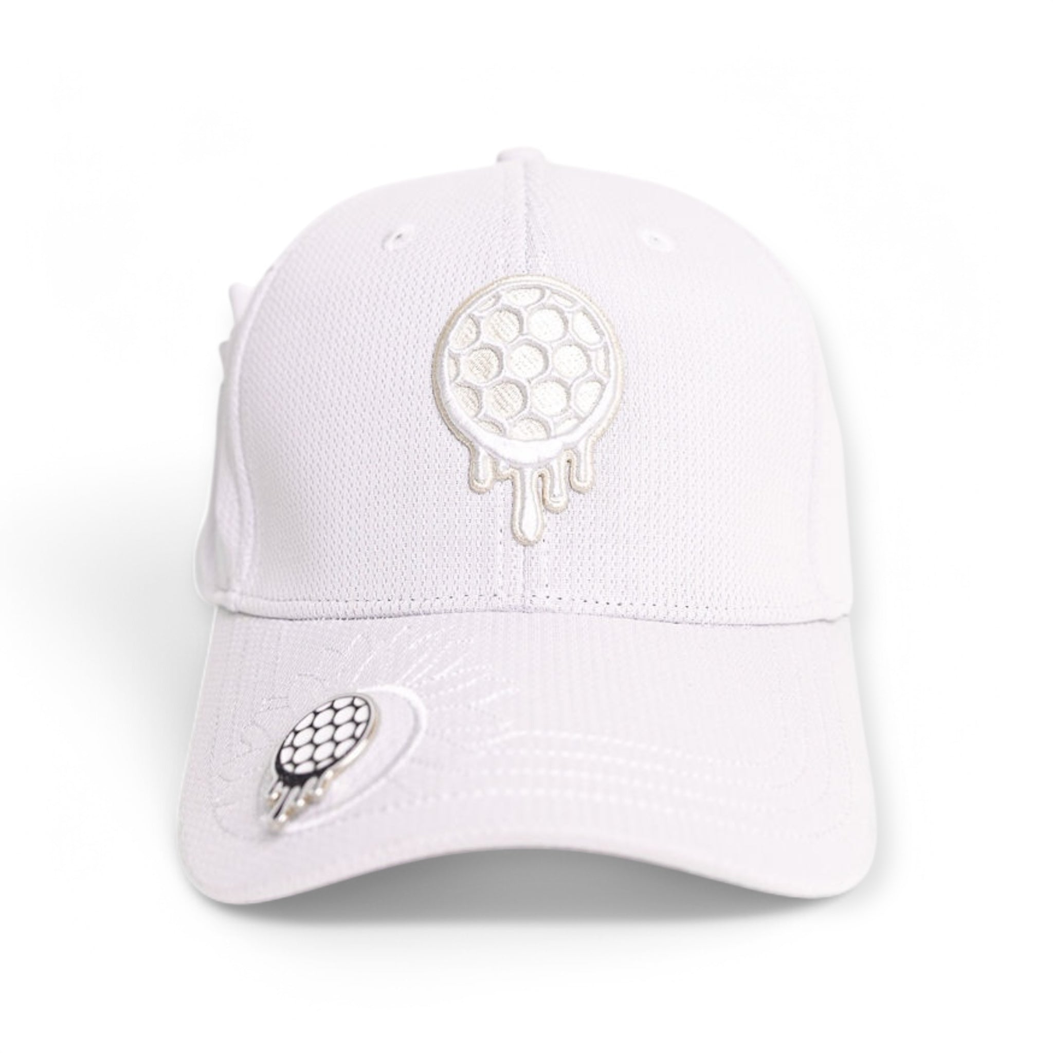 Purple and black cap with a colorful sunflower logo on the front.