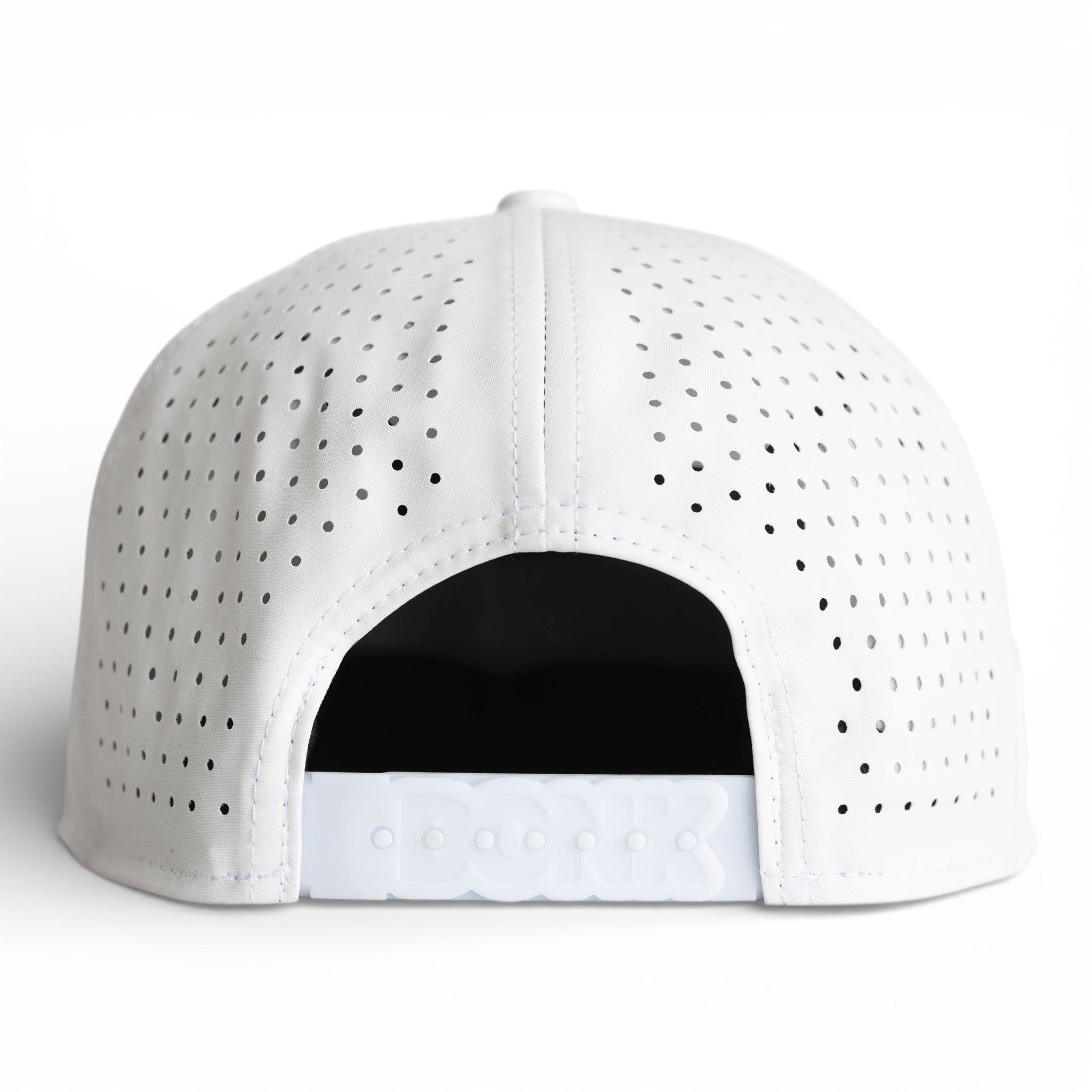 6-Panel Flat Bill White