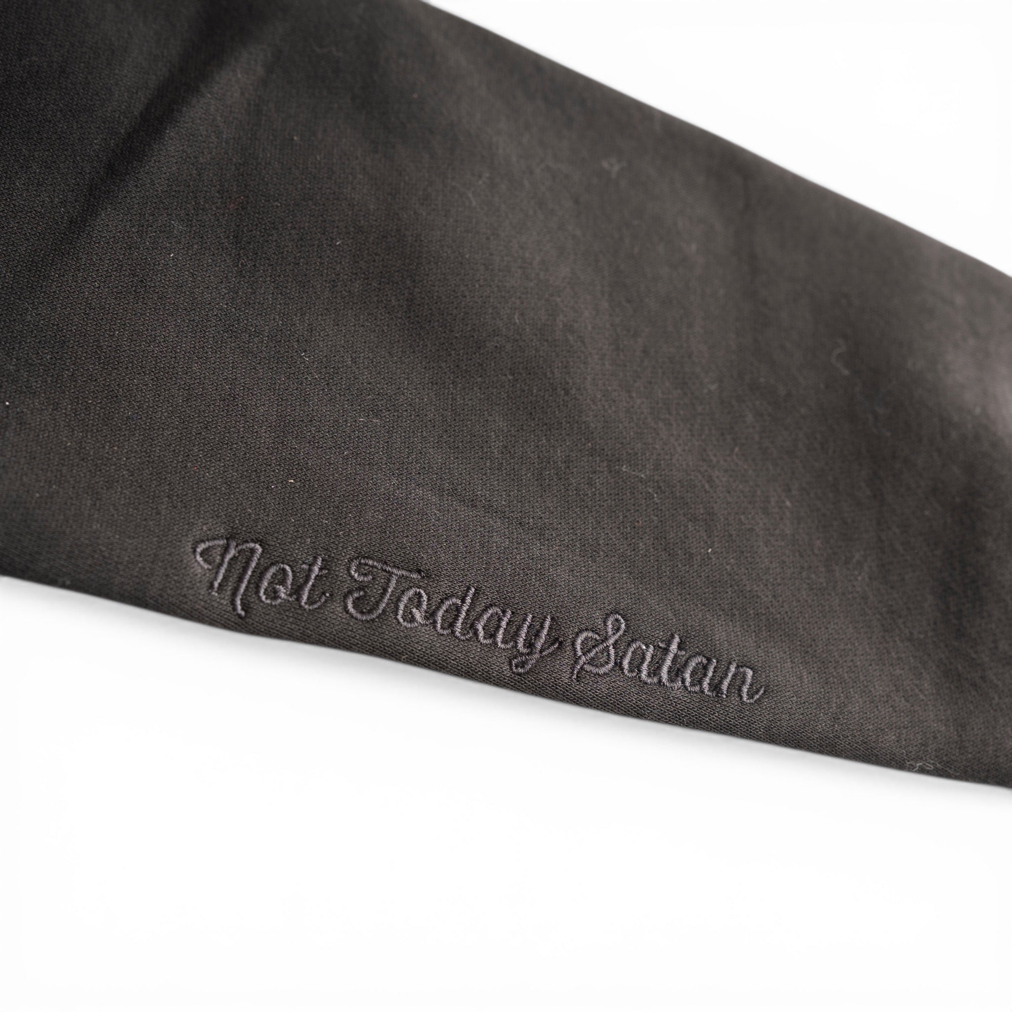 Black/Black Glitter Appliqué